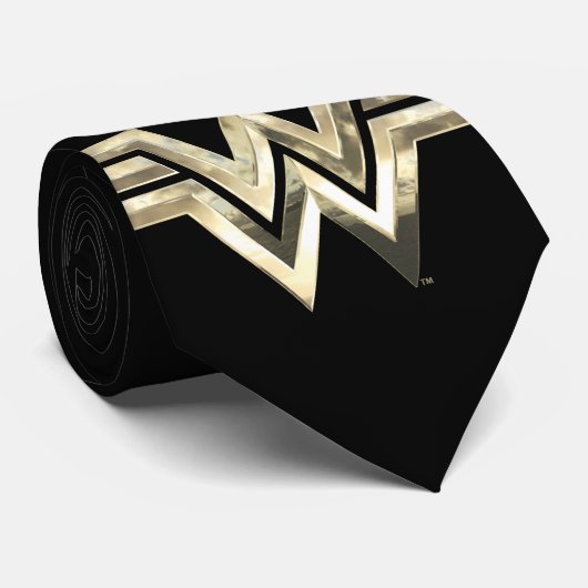WW84 | Golden Wonder Woman Logo Krawatte (Gerollt)