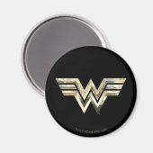 WW84 | Golden Wonder Woman Logo Magnet (Vorderseite/Rückseite)