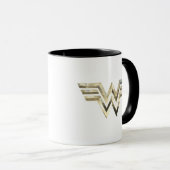 WW84 | Golden Wonder Woman Logo Tasse (VorderseiteRechts)