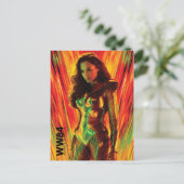 WW84 | Red-Orange Wonder Woman Kaleidoscope Einladungspostkarte (Stehend Vorderseite)