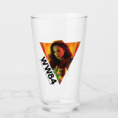 WW84 | Red-Orange Wonder Woman Kaleidoscope Glas (Vorderseite)