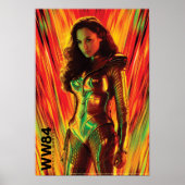 WW84 | Red-Orange Wonder Woman Kaleidoscope Poster (Vorne)