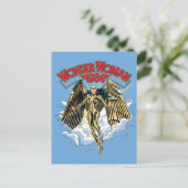 WW84 | Retro Comic Gold Armor Wonder Woman Einladungspostkarte (Stehend Vorderseite)