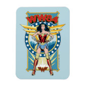 WW84 | Retro Comic Wonder Woman Charakter Abzeiche Magnet (Vertikal)
