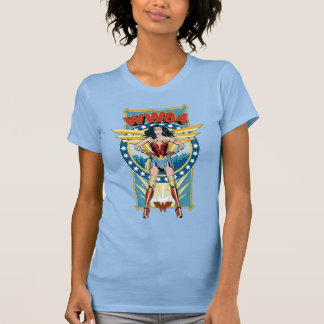 WW84 | Retro Comic Wonder Woman Charakter Abzeiche T-Shirt