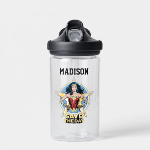 WW84 Rett The Day Wonder Woman Name hinzufügen Trinkflasche