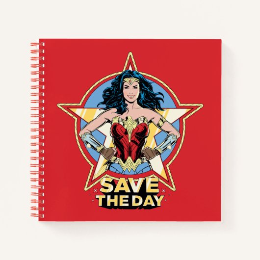 WW84 | Rett The Day Wonder Woman Retro Comic Art Notizblock (Vorderseite)