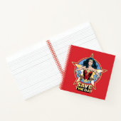 WW84 | Rett The Day Wonder Woman Retro Comic Art Notizblock (Innenseite)