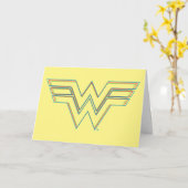 WW84| RGB Split Wonder Woman Logo Karte (Gelbe Blume)