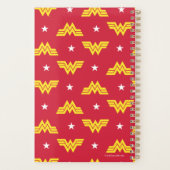 WW84 | Rotes Wunderwunder-Logo und Sternenmuster Planer (Rückseite)