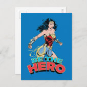 WW84 | Seien Sie eine Wunderin, die ein Retro-Comi Einladungspostkarte (Vorne/Hinten)