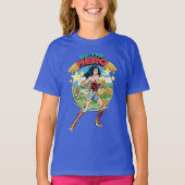 WW84 | Themyscira Wonder Woman Retro Comic Art T-Shirt (Vorderseite)