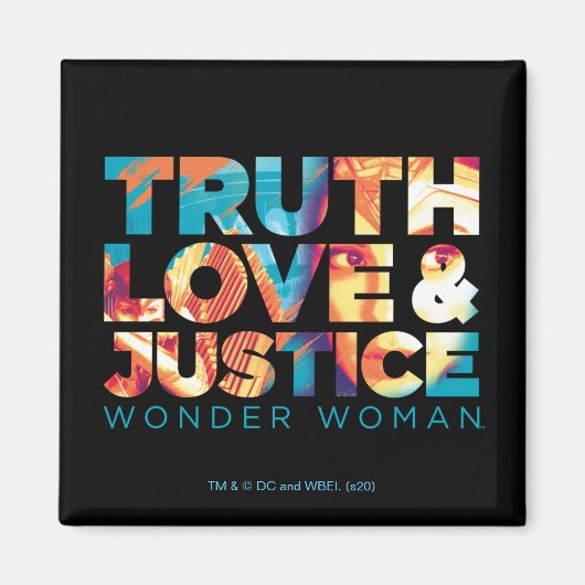 WW84 | Truth Liebe & Justice Wonder Woman Cutout Magnet (Vorne)