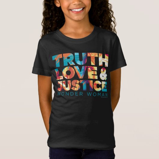 WW84 | Truth Liebe & Justice Wonder Woman Cutout T-Shirt (Vorderseite)