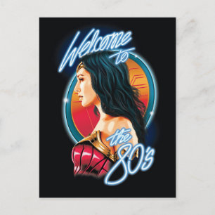 WW84 Willkommen beim 80er-Wunder-Wonder-Woman-Po Einladungspostkarte