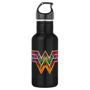 WW84  Woman Kaleidoskop Logo Edelstahlflasche