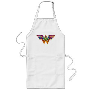 WW84  Woman Kaleidoskop Logo Lange Schürze