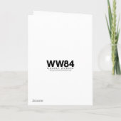 WW84| Woman Neon Light Logo Karte (Rückseite)