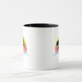 WW84 | Wonder Woman & Cheetah Retrowave Sunset Tasse (Zentrum)