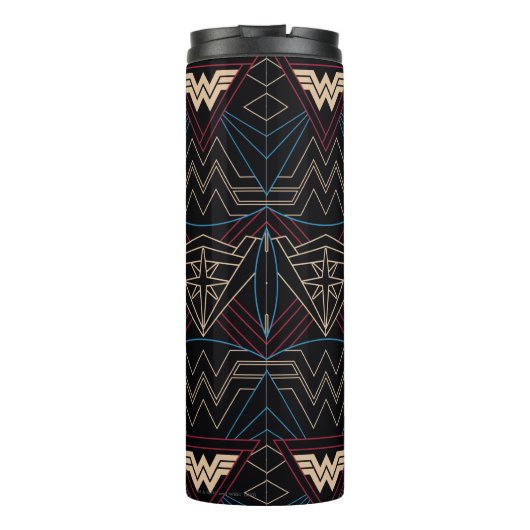 WW84 | Wonder Woman Circular Geometric Pattern Thermosbecher (Rückseite)