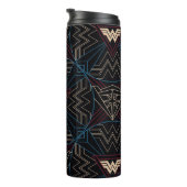 WW84 | Wonder Woman Circular Geometric Pattern Thermosbecher (Nach rechts gedreht)