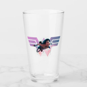 WW84 Wonder Woman Flying Lo Fi Pastel Grafik Glas