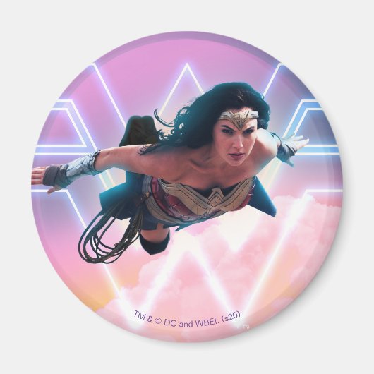 WW84 | Wonder Woman Flying Lo Fi Pastel Graphic Magnet (Vorne)