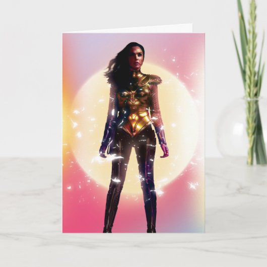 WW84| Wonder Woman Gold Armor Lo Fi Spark Foto Karte (Vorderseite)