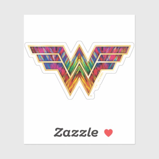 WW84 | Wonder Woman Kaleidoscope Logo Aufkleber (Blatt)