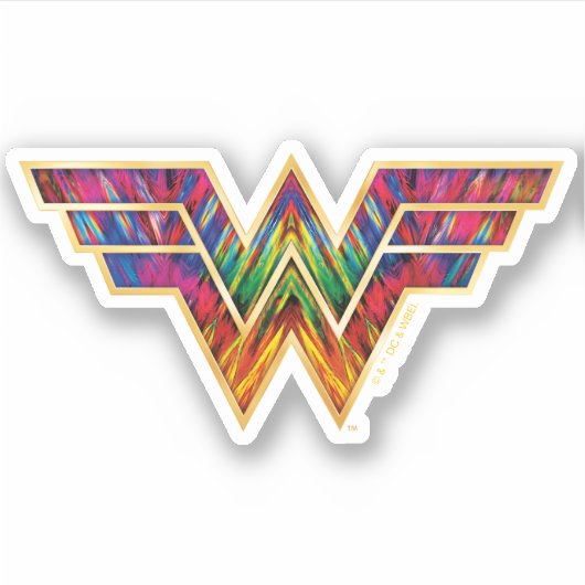WW84 | Wonder Woman Kaleidoscope Logo Aufkleber (Vorderseite)