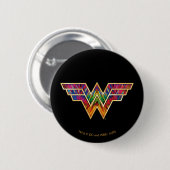 WW84 | Wonder Woman Kaleidoscope Logo Button (Vorne & Hinten)