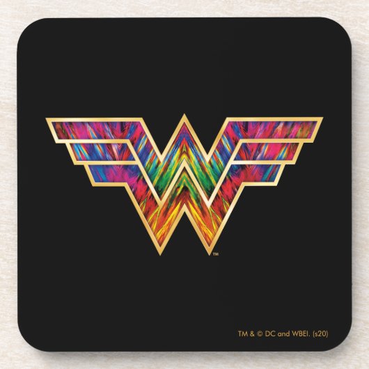 WW84 | Wonder Woman Kaleidoscope Logo Getränkeuntersetzer (Vorderseite)