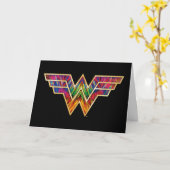 WW84 | Wonder Woman Kaleidoscope Logo Karte (Gelbe Blume)