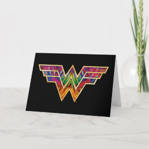 WW84   Wonder Woman Kaleidoscope Logo Karte