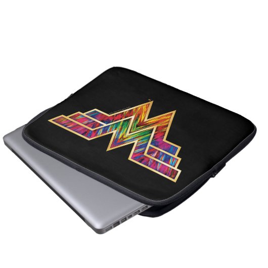WW84 | Wonder Woman Kaleidoscope Logo Laptopschutzhülle (Vorne Knopf)
