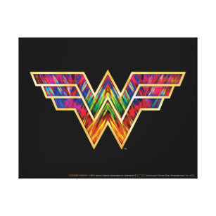 WW84   Wonder Woman Kaleidoscope Logo Leinwanddruck