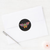 WW84 | Wonder Woman Kaleidoscope Logo Runder Aufkleber (Umschlag)