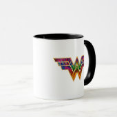 WW84 | Wonder Woman Kaleidoscope Logo Tasse (VorderseiteRechts)