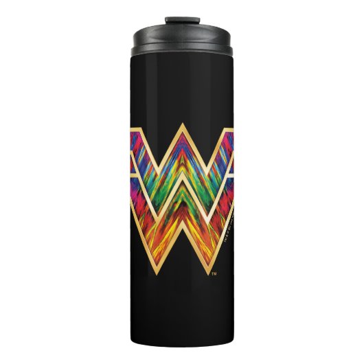 WW84 | Wonder Woman Kaleidoscope Logo Thermosbecher (Vorderseite)