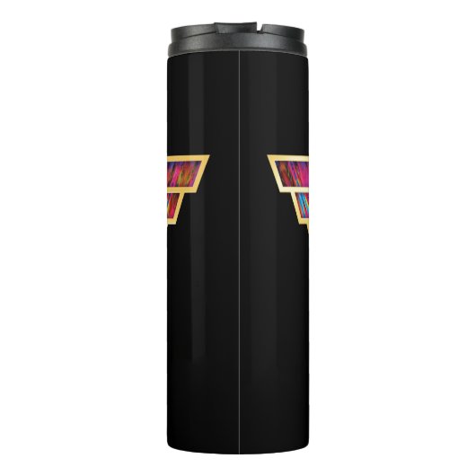 WW84 | Wonder Woman Kaleidoscope Logo Thermosbecher (Rückseite)