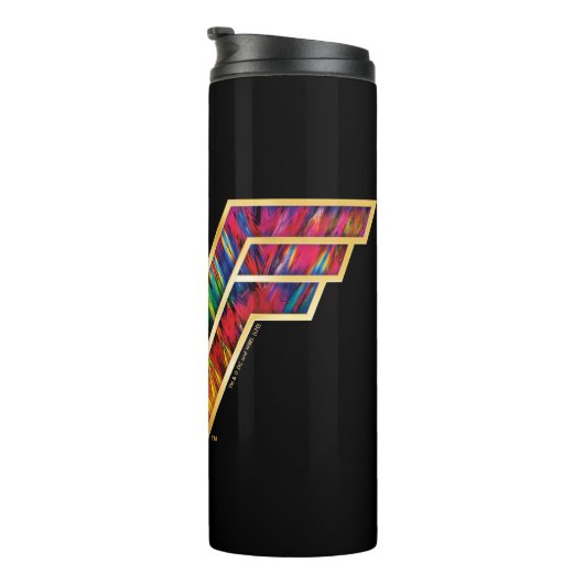 WW84 | Wonder Woman Kaleidoscope Logo Thermosbecher (Nach rechts gedreht)