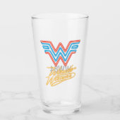 WW84 | Wonder Woman Neon Light Logo Glas (Vorderseite)