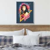 WW84 | Wonder Woman Retrowave Character Abzeichen Leinwanddruck (Insitu (Schlafzimmer))
