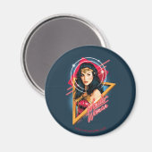 WW84 | Wonder Woman Retrowave Character Abzeichen Magnet (Vorderseite/Rückseite)