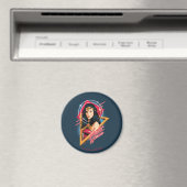 WW84 | Wonder Woman Retrowave Character Abzeichen Magnet (In Situ (Geschirrspüler))