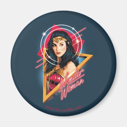 WW84 | Wonder Woman Retrowave Character Abzeichen Magnet (Vorne)