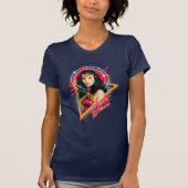 WW84 | Wonder Woman Retrowave Character Abzeichen T-Shirt (Vorderseite)