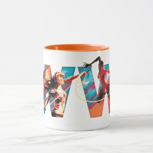 WW84 | Wonder Woman Vs. Das Cheetah WW Logo Tasse (Zentrum)