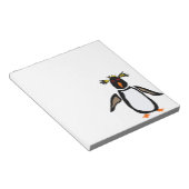 WW-Funny Rockhopper Penguin Primitive Art Notizblock (angewinkelt)