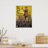 WW I ~ auf der Stelle für den Sieg Poster (Küche)
